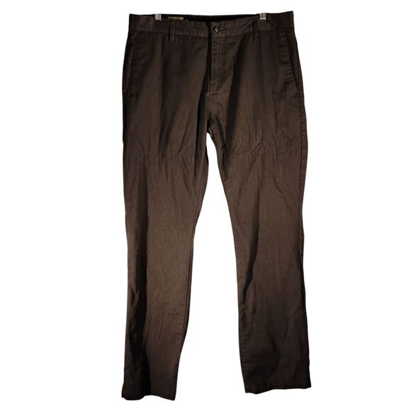 Volcom pants mens 34x32 34 gray chino flat front skate VMONTY AT1313ST - Picture 1 of 10
